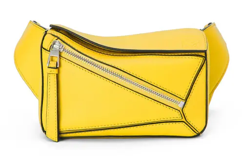 LOEWE Calfskin Sling Bag One Shoulder Crossbody Fanny Pack Mini Women's Lemon