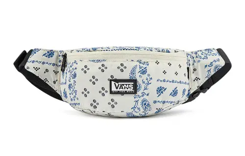 Vans Polyester Fanny Pack Unisex Black Blue/Vintage White