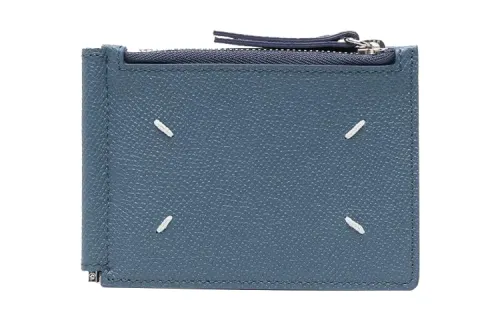Maison Margiela Leather Wallet Men's Blue