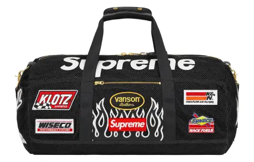 Supreme Vanson Leathers® Cordura® Collaboration Leather Gym Bag One Shoulder Travel Bag Unisex