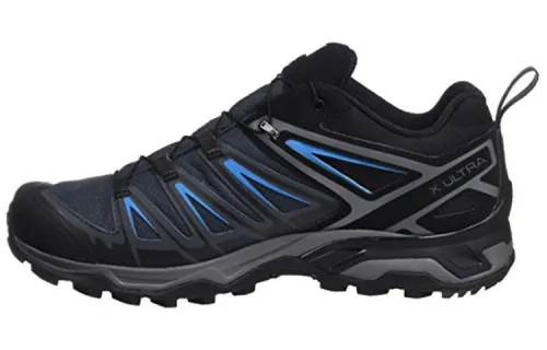SALOMON X Ultra 3 Gt Fabric Slip Resistant Abrasion Resistant Low top Outdoor Shoes Black Blue