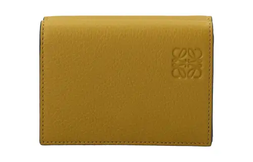 LOEWE Grain Calfskin Wallet Women's Brown