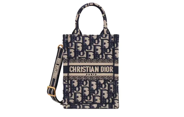 DIOR BookTote Canvas Sheet Music Bag, Cell Phone Pocket, Tote Bag, Shopping Bag, Crossbody Bag, Handbag Mini Women's