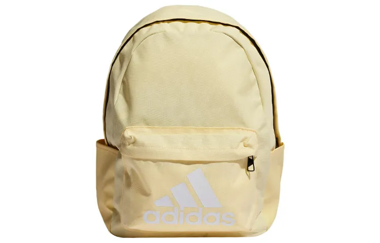 Adidas Polyester Backpack Regular Unisex Cream Yellow