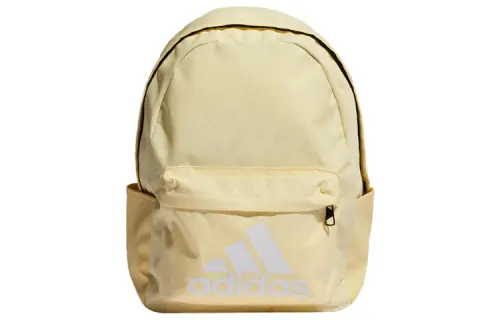 Adidas Polyester Backpack Regular Unisex Cream Yellow