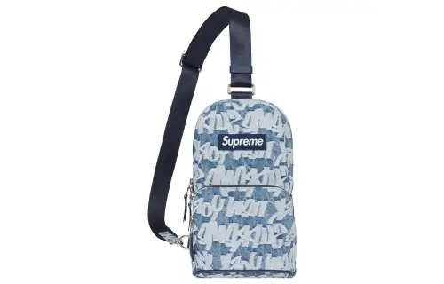 Supreme Denim Saddle Bag, Shoulder Bag, Crossbody Bag Regular Unisex Blue/Khaki/Black