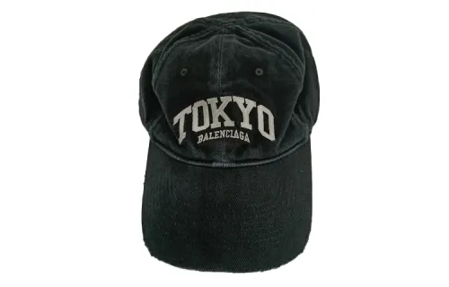 Balenciaga City Collection Baseball Caps Unisex Black