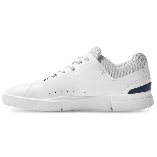 On THE ROGER Slip-Resistant Cushioning Wear-Resistant Lightweight Low-Top Skateboard Shoes Men's White Ink Black