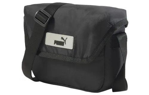 PUMA Fabric Messenger Bag, Shoulder Bag, Crossbody Bag Women's Pure Black