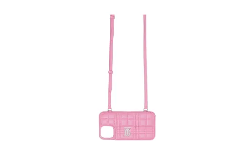 Burberry Quilted Lambskin Lola IPhone 13 Pro Phone Case With Strap Primrose Pink
