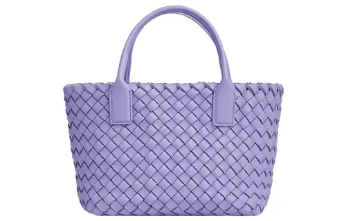 Bottega Veneta Sheepskin Tote Bag, Handbag Mini Women's Light Purple