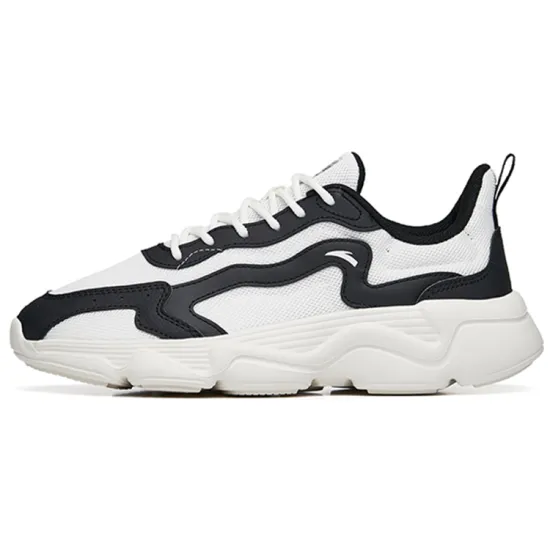 ANTA Casual Shoes Women's Low-Top Ivory White/Black