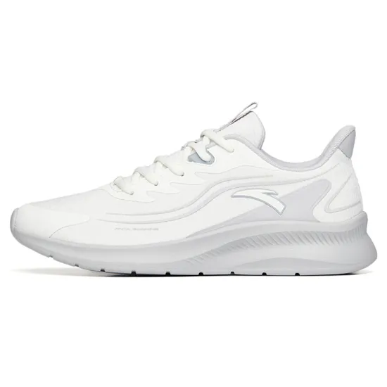 ANTA Running Collection Running Shoes Men Low-Top Ivory White/Microchip Gray/Microcrystalline Gray