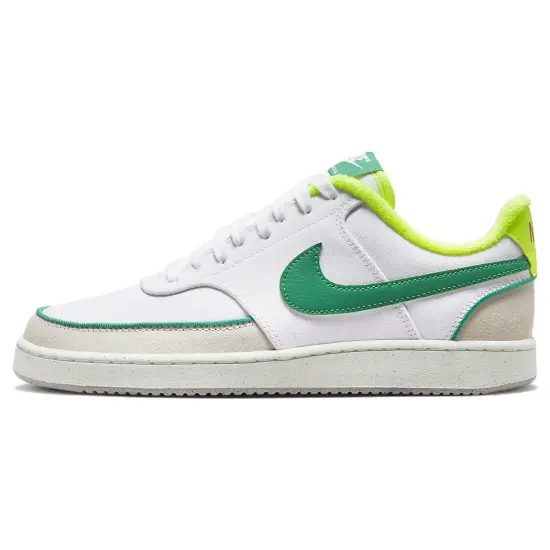Nike Court Vision 1 Skateboarding Shoes Women's Low-top White/green