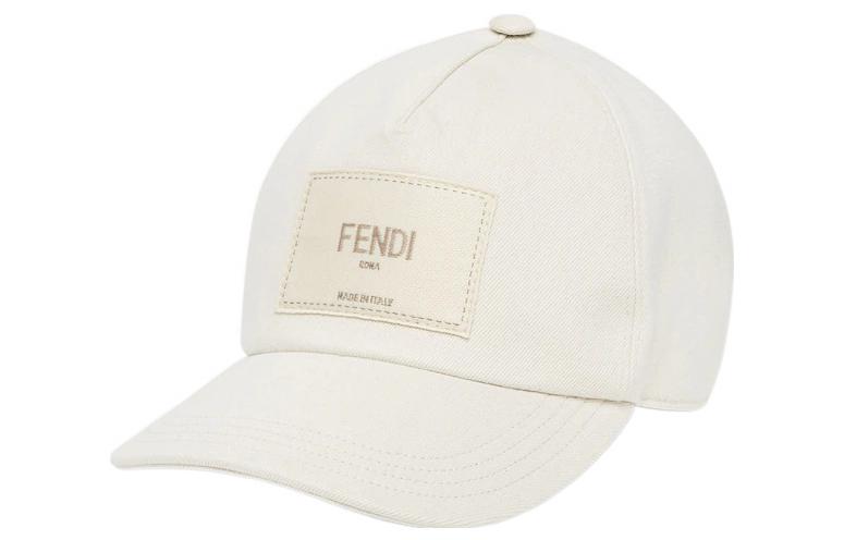 Мужская кепка Fendi Logo Cap (бежевая)