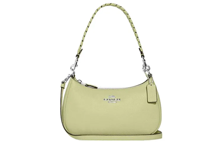 COACH Teri Cow Leather Handbag, Shoulder Bag Medium Women's Lime Green