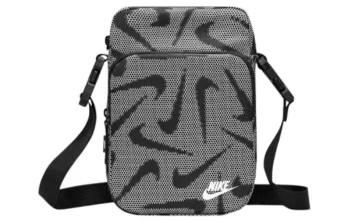 Nike Fabric Crossbody Bag Regular Unisex Black White