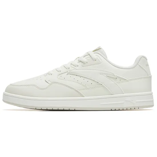 ANTA Life Collection Skateboard Shoes Men Low-Top Ivory White/Muddy Sand Gray