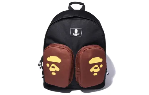 A BATHING APE Fabric Backpack Regular Unisex Black