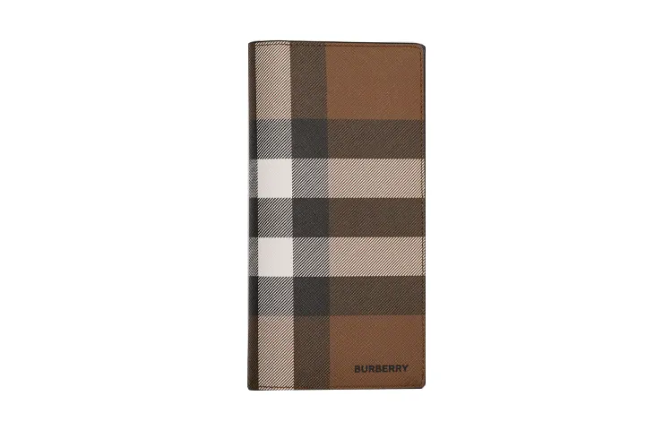 Burberry Leather Wallet Men's Dark Birch Brown