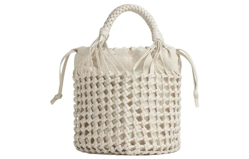 Bottega Veneta Sheepskin Small Bag, Tote Bag, Shopping Bag, Handbag Women's White