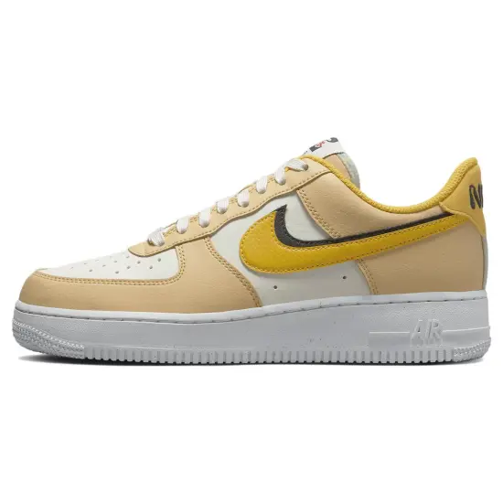 Nike Air Force 1 Low '07 LX '82 Double Swoosh Sail Yellow Ochre Women's