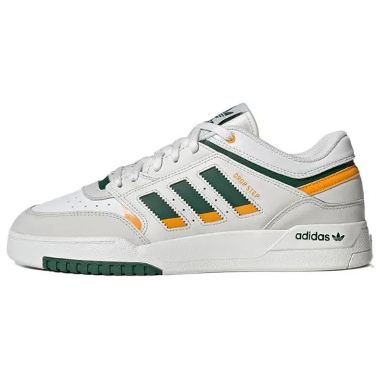 adidas originals Drop Step Skateboarding Shoes Unisex Low-top Gray/White/Green