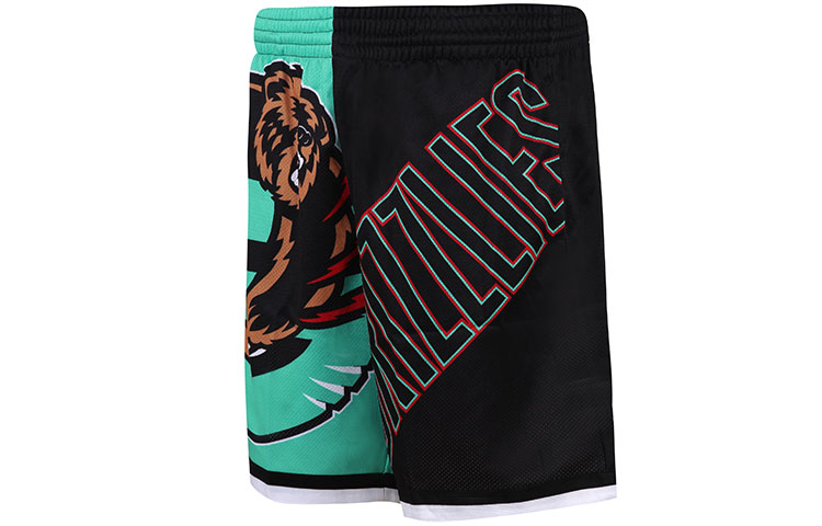 Mitchell Ness Basketball Shorts Men’s Black Green Moderate Bermuda Shorts