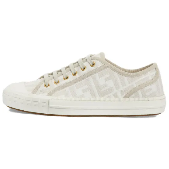 FENDI Domino Ff Lop Top White Women's