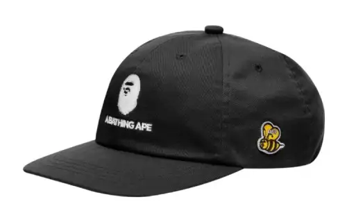 A BATHING APE Baseball Caps Unisex Black