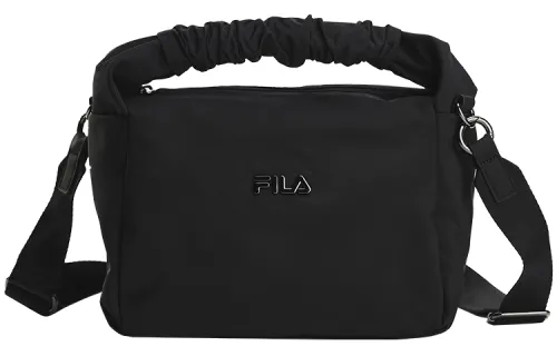 FILA Fabric Portable Crossbody Bag, Shoulder Bag Women's Pitch Black