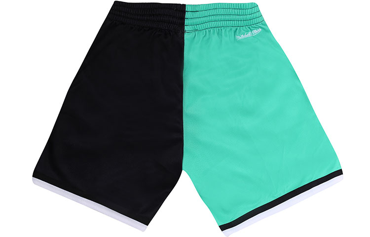 Mitchell Ness Basketball Shorts Men’s Black Green Moderate Bermuda Shorts