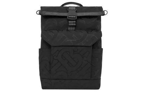 Burberry Leather Backpack Regular Men's Black