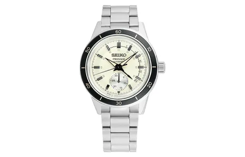SEIKO Presage Mechanical Movement Stainless Steel Strap Watch Men's Watches White Dial