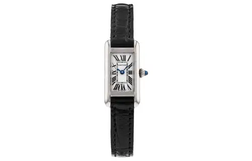 CARTIER TANK DE Quartz Movement 30m Waterproof Women's Watch 28*14mm White Dial