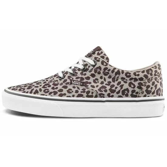 Vans Doheny Low Tops Casual Skateboarding Shoes Brown Leopard Print 'Brown White'