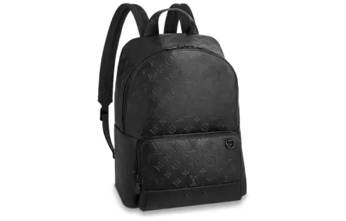 LOUIS VUITTON Racer Calfskin Backpack Men's Black