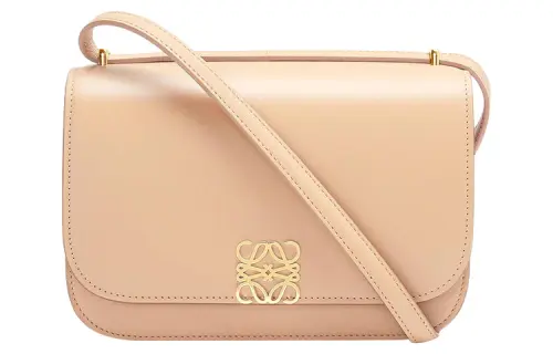 LOEWE Goya Cow Leather Shoulder Bag, Crossbody Bag Small Women's Flesh