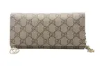 GUCCI PVC Polyvinyl Chloride Wallet Large Women's Ebony