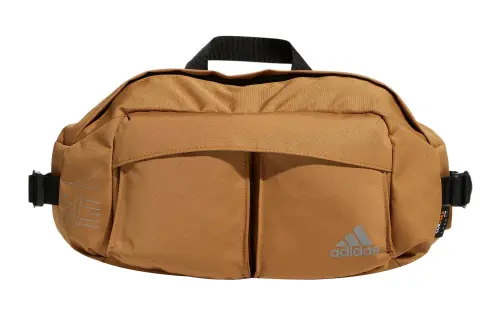 Adidas Polyester Fanny Pack Regular Unisex Ginger Yellow & Wheat Brown