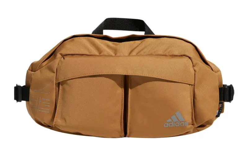 Adidas Polyester Fanny Pack Regular Unisex Ginger Yellow & Wheat Brown