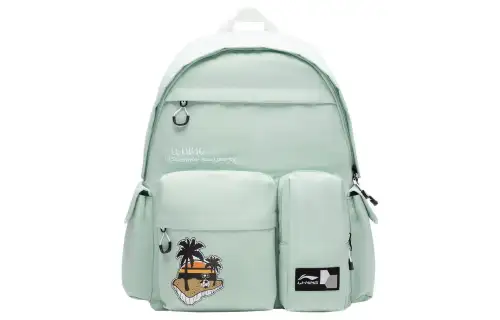 Li Ning Fabric Backpack Unisex Eggshell Blue Egg Shell Blue