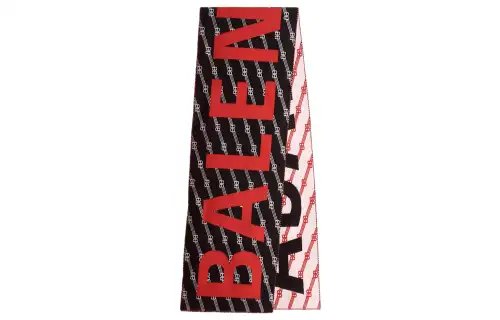 Balenciaga Knit Scarves Women's Black