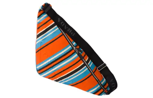 PRADA Triangle Canvas Bag, Triangle Bag, Shoulder Bag, Crossbody Bag Men's Orange