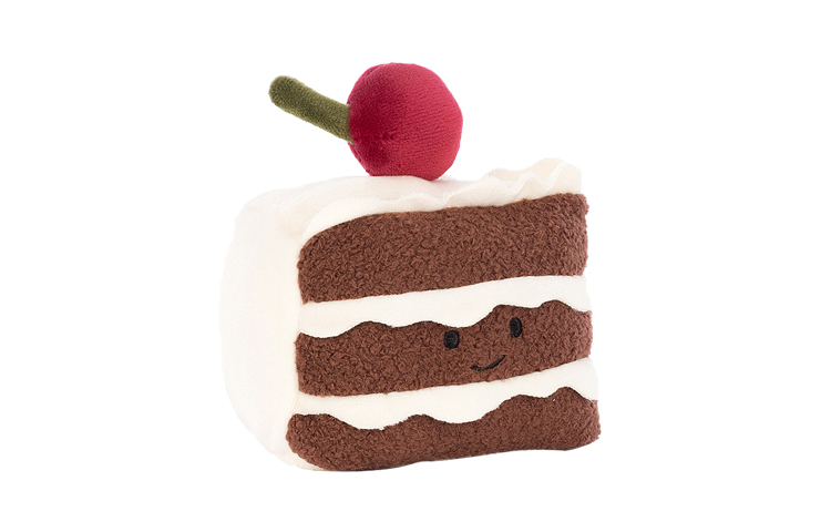 JELLYCAT Fun food series, French cream cake, dessert, doll, plush doll, sitting height 8cm high