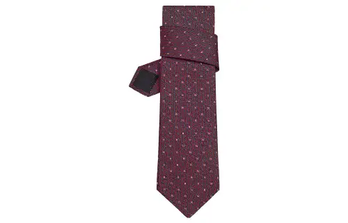 HERMES Ties Men's Sapphire Blue/Red/Sky Blue