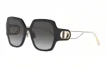 DIOR Plate Alloy Frame Square Sunglasses Women's Black