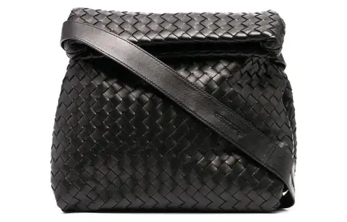 Bottega Veneta Nappa Leather Shoulder Bag, Crossbody Bag Women's Black