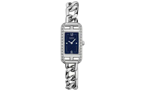 HERMES Nantucket Wrist Watches Quartz Movement Stainless Steel Watchband Blue Dial Women's Watch