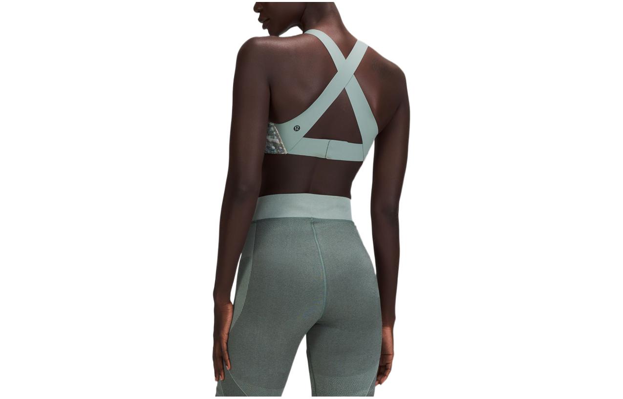 Lululemon LAB Collection Sports Underwear Women’s Camouflage Snowflake Green Moderate